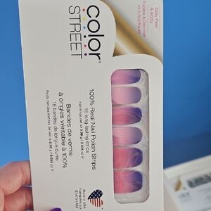 Color Street Pink and Purple Nail Polish Strips